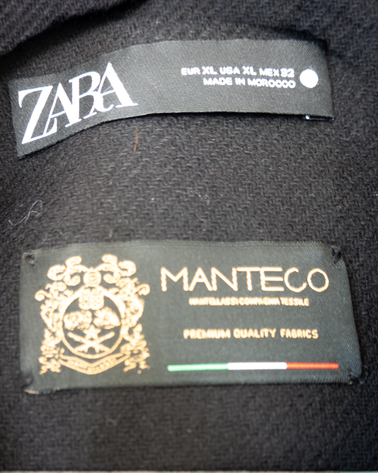 Abrigo Manteco Overshirt - Zara - La Reversa