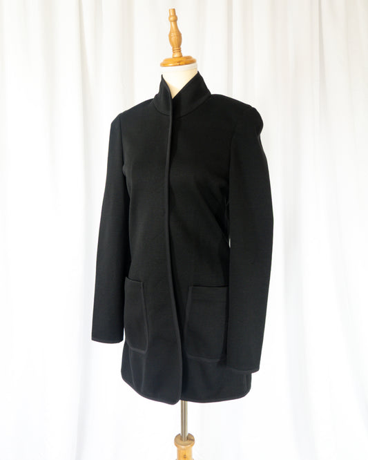 Blazer Minimal Negro Estructurado - Emanuel Ungaro - La Reversa