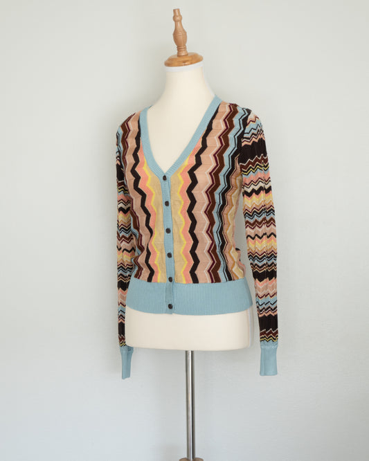 Cardigan Tejido con Zigzag - Missoni - La Reversa