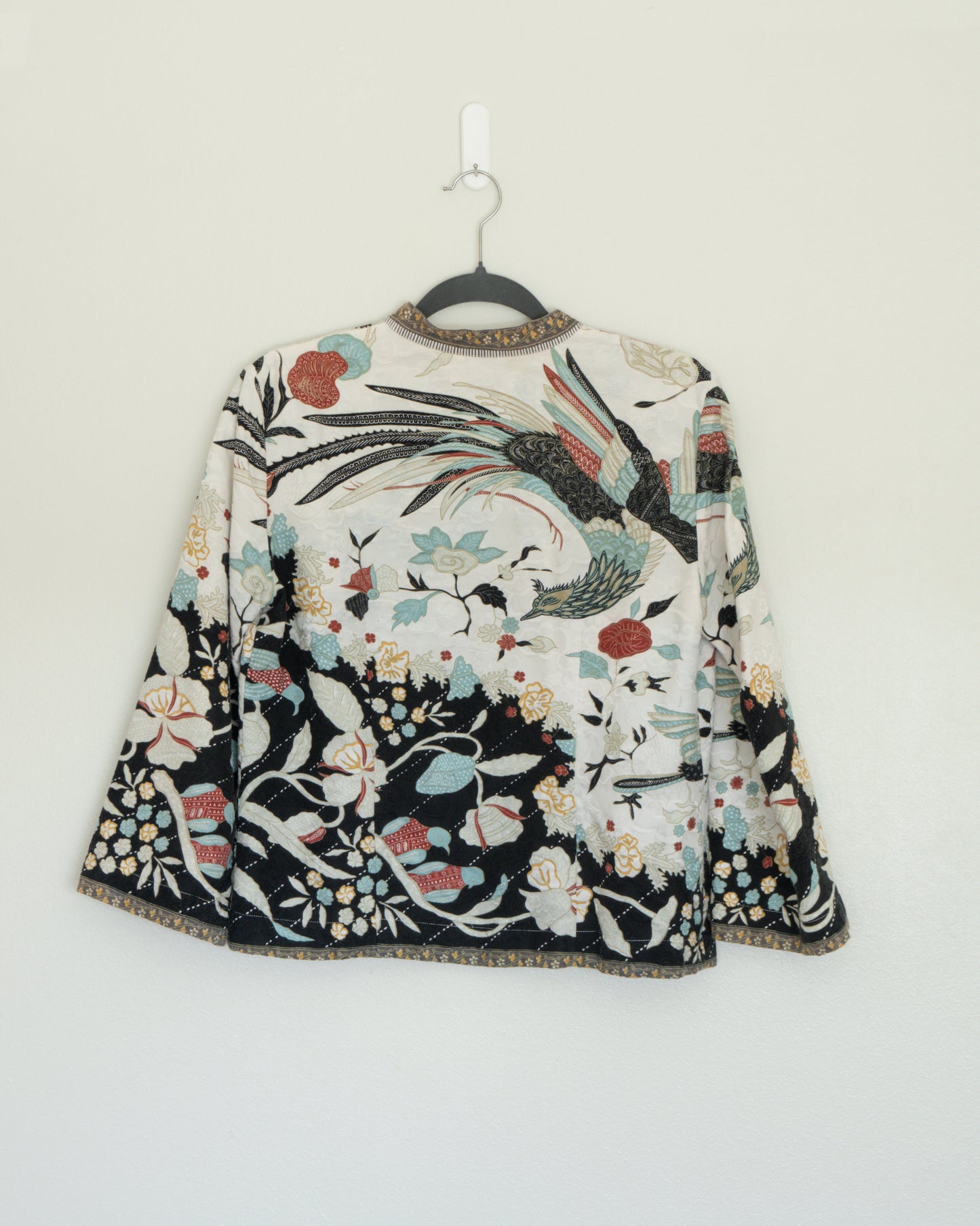 Chaqueta Estampada tipo Oriental Bordada - Citron - La Reversa