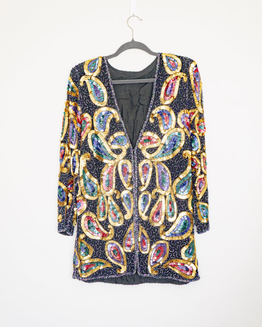 Chaqueta Lentejuelas y Pedrería - La Reversa