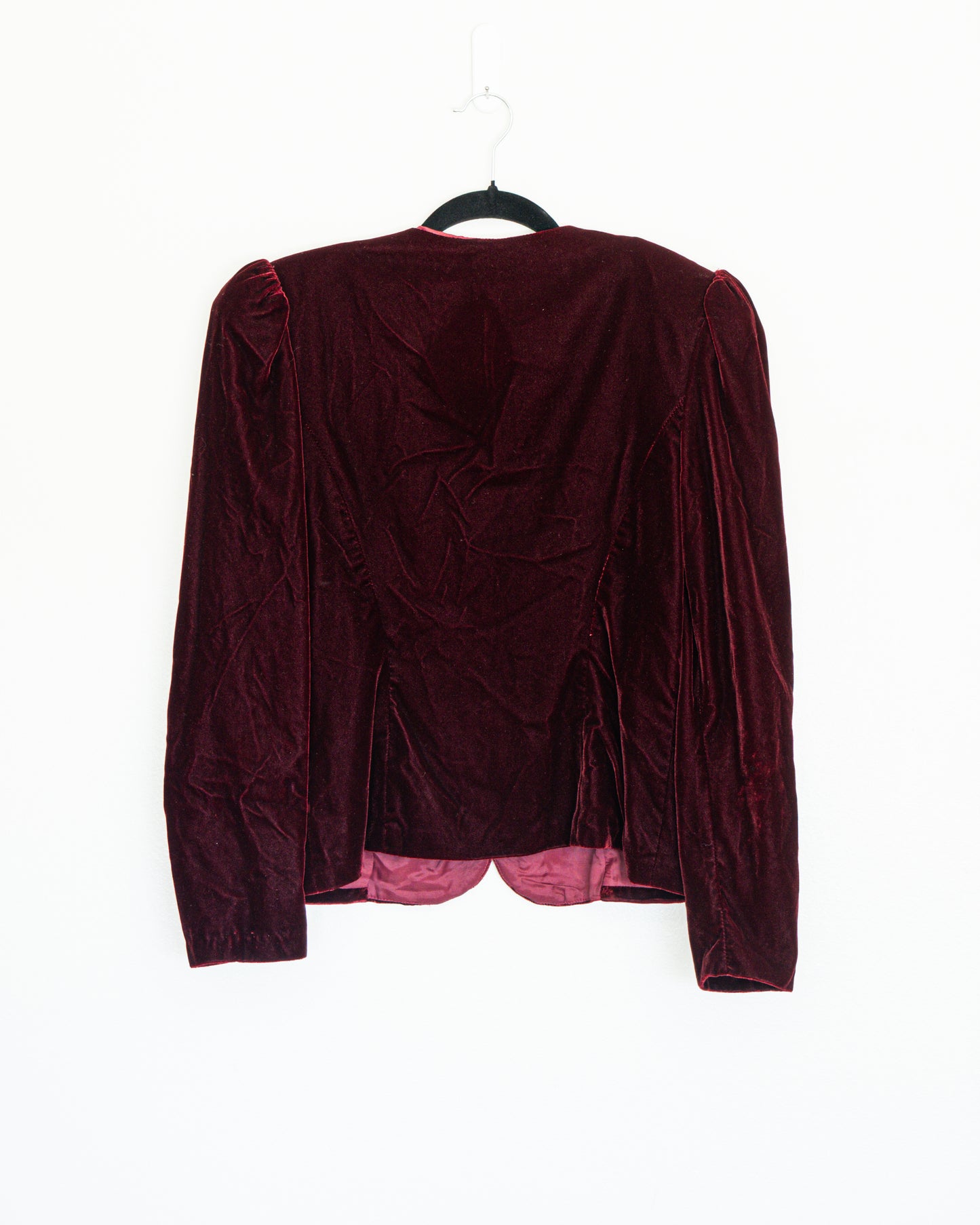 Chaqueta Terciopelo Burdeo Bordado - Scott McClintock - La Reversa