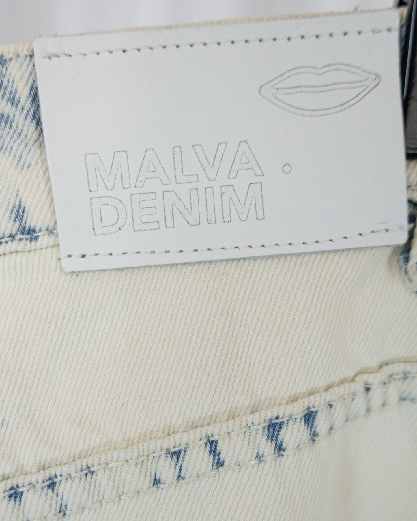 Falda Denim Acid Wash - Malva - La Reversa