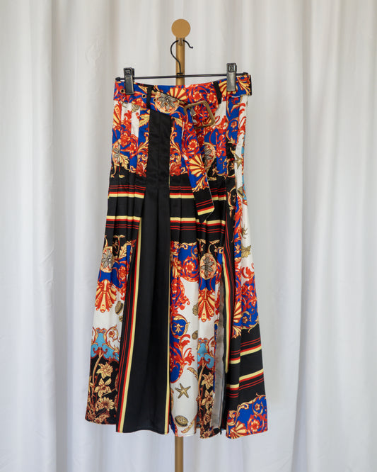 Falda Midi Estampada - Saintmalē - La Reversa