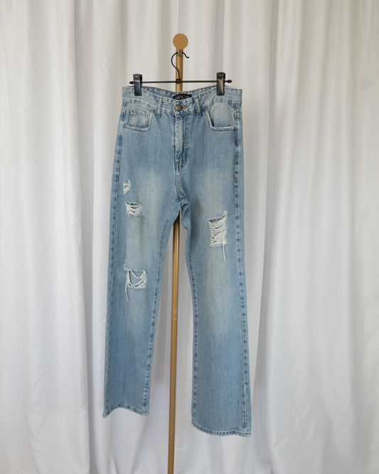 Jeans Straight Low Aloe - Maria Cher - La Reversa