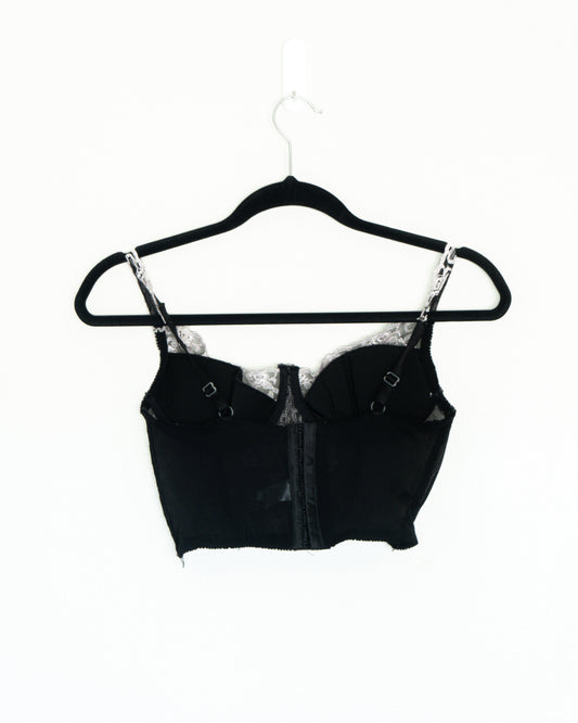 Lencería - Victoria’s Secret Bustier Flores Blancas