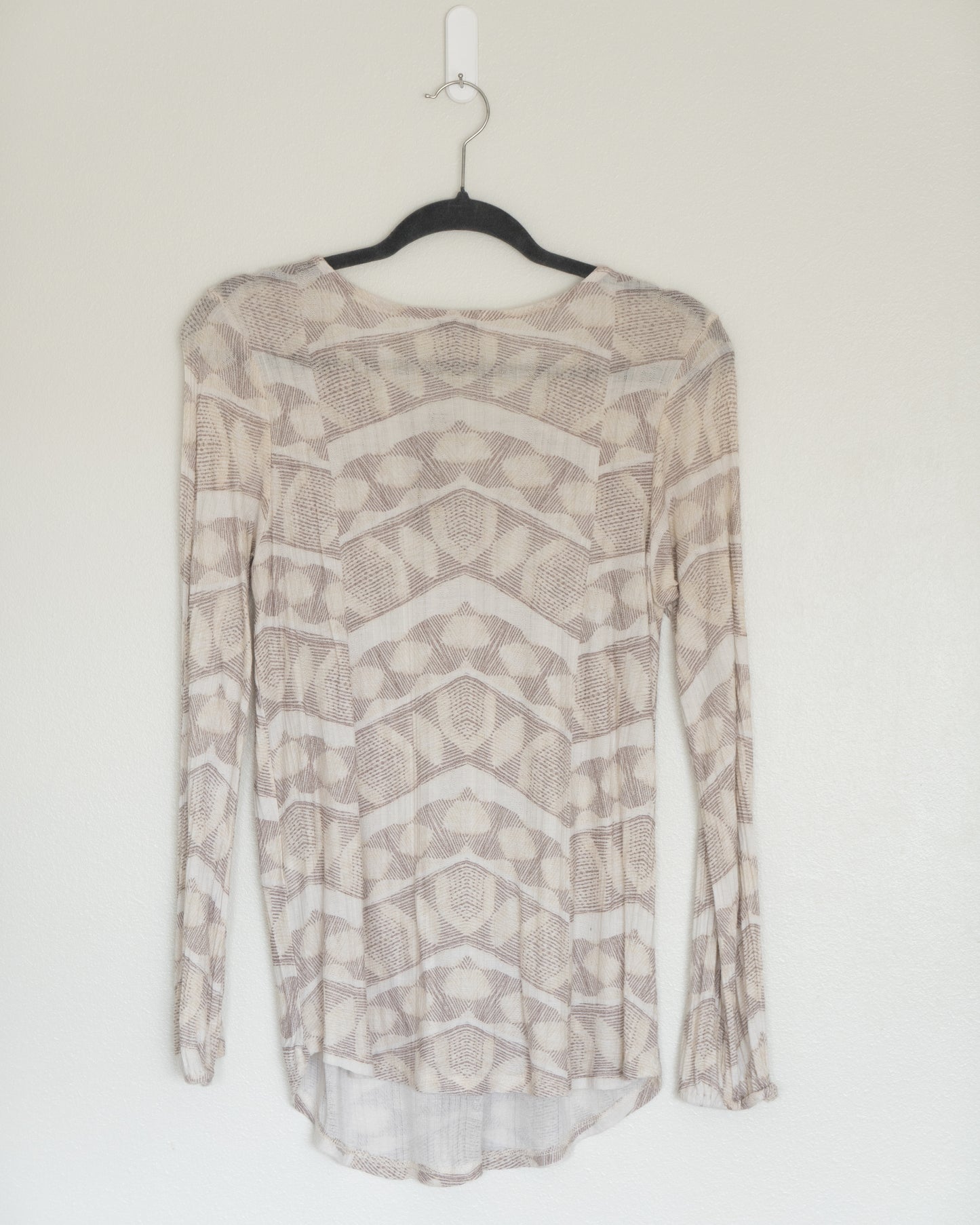 Polera Tonos Neutros Geométrico- Lucky Brand - La Reversa