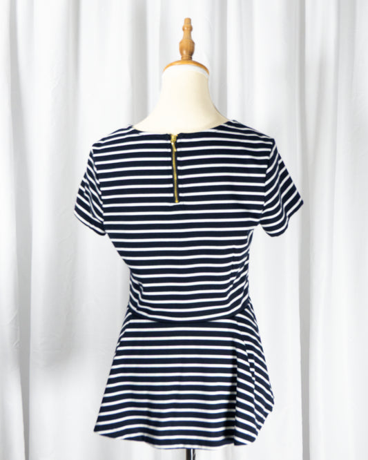 Top Navy Peplum- Esmara