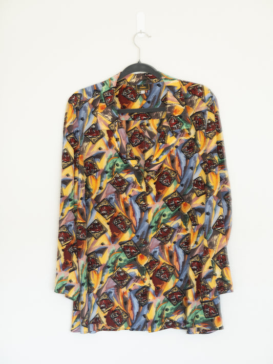 Blusa de Seda Estampada - Fendi