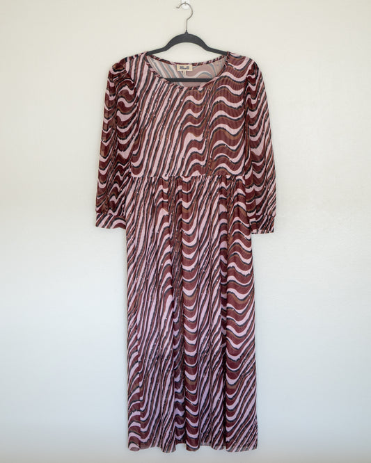 Vestido Midi Malla Print Gráfico - Baum und Pferdgarten