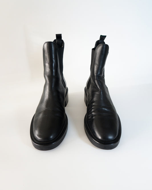 Botines Chelsea de Cuero Negro - Alpe