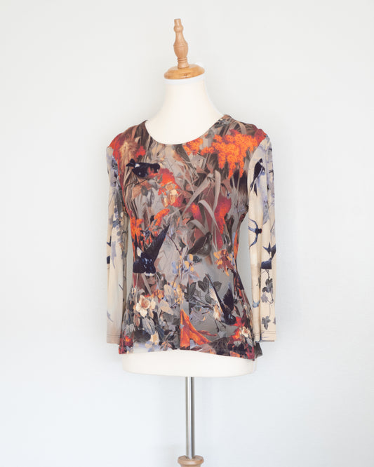 Top Estampado “Swallow” - Jean Paul Gaultier - La Reversa