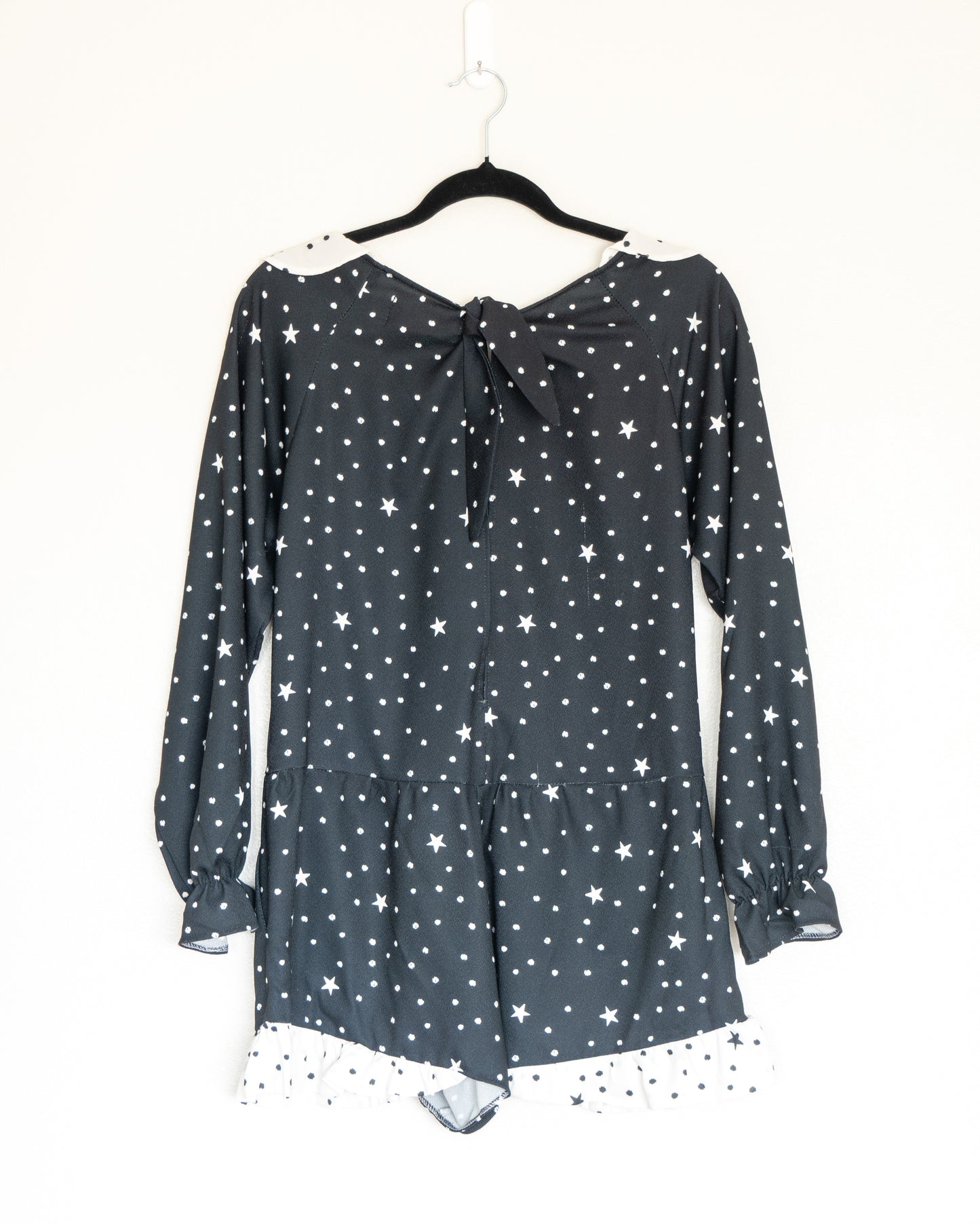 Vestido Estrellas Cuello Contraste - Karyn Coo - La Reversa
