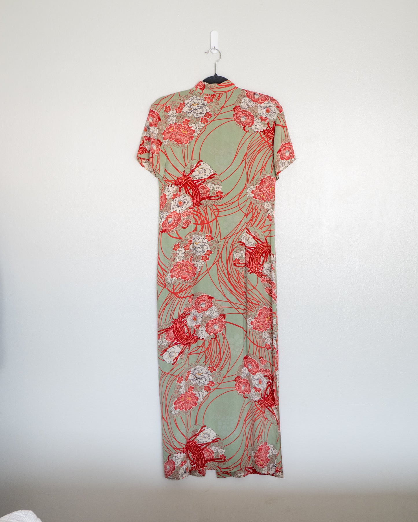 Vestido Seda Estilo Mandarín - Harari - La Reversa