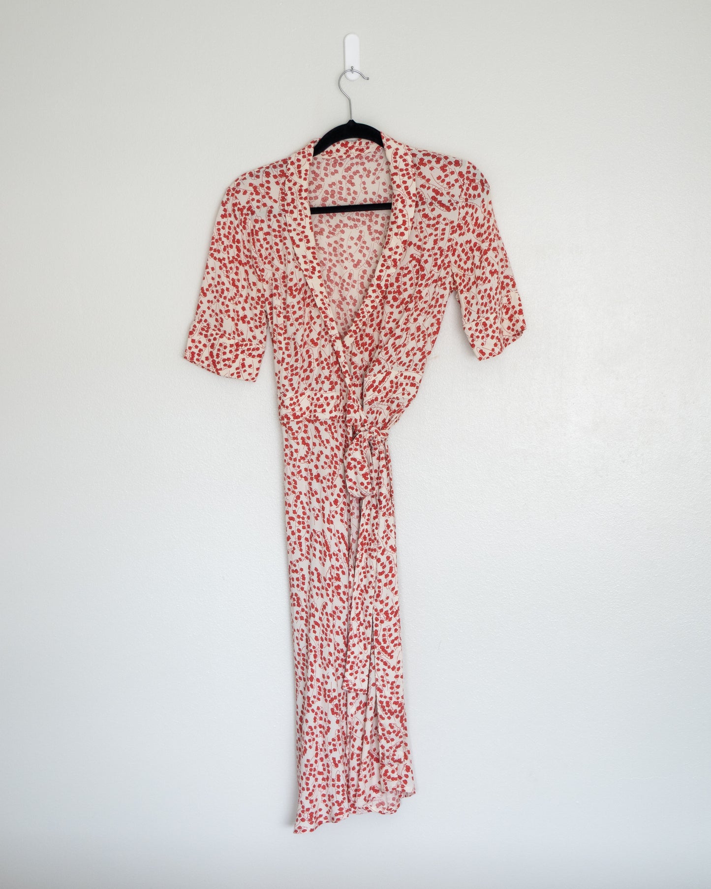 Vestido Wrap Print Orgánico - Ganni - La Reversa