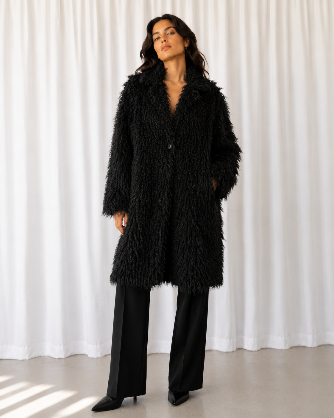 Abrigo Faux Fur - Art Class - La Reversa