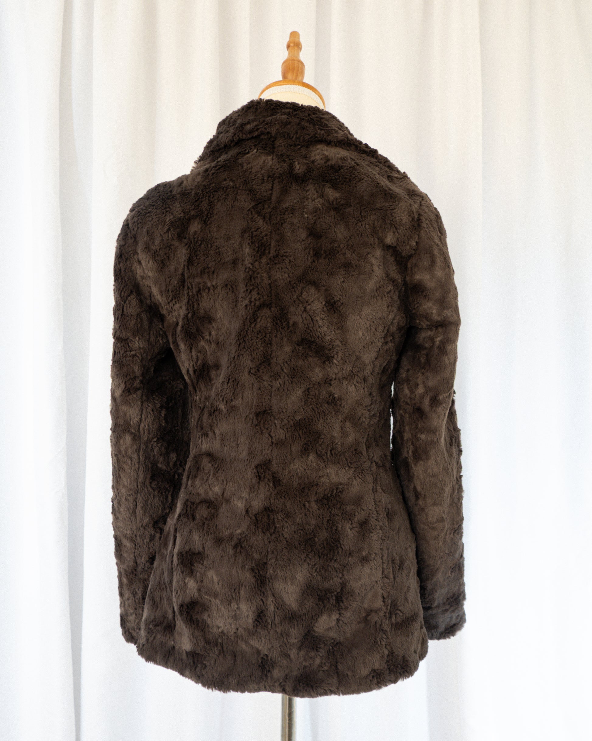 Abrigo Faux Fur Chocolate - Rocha, John Rocha - La Reversa