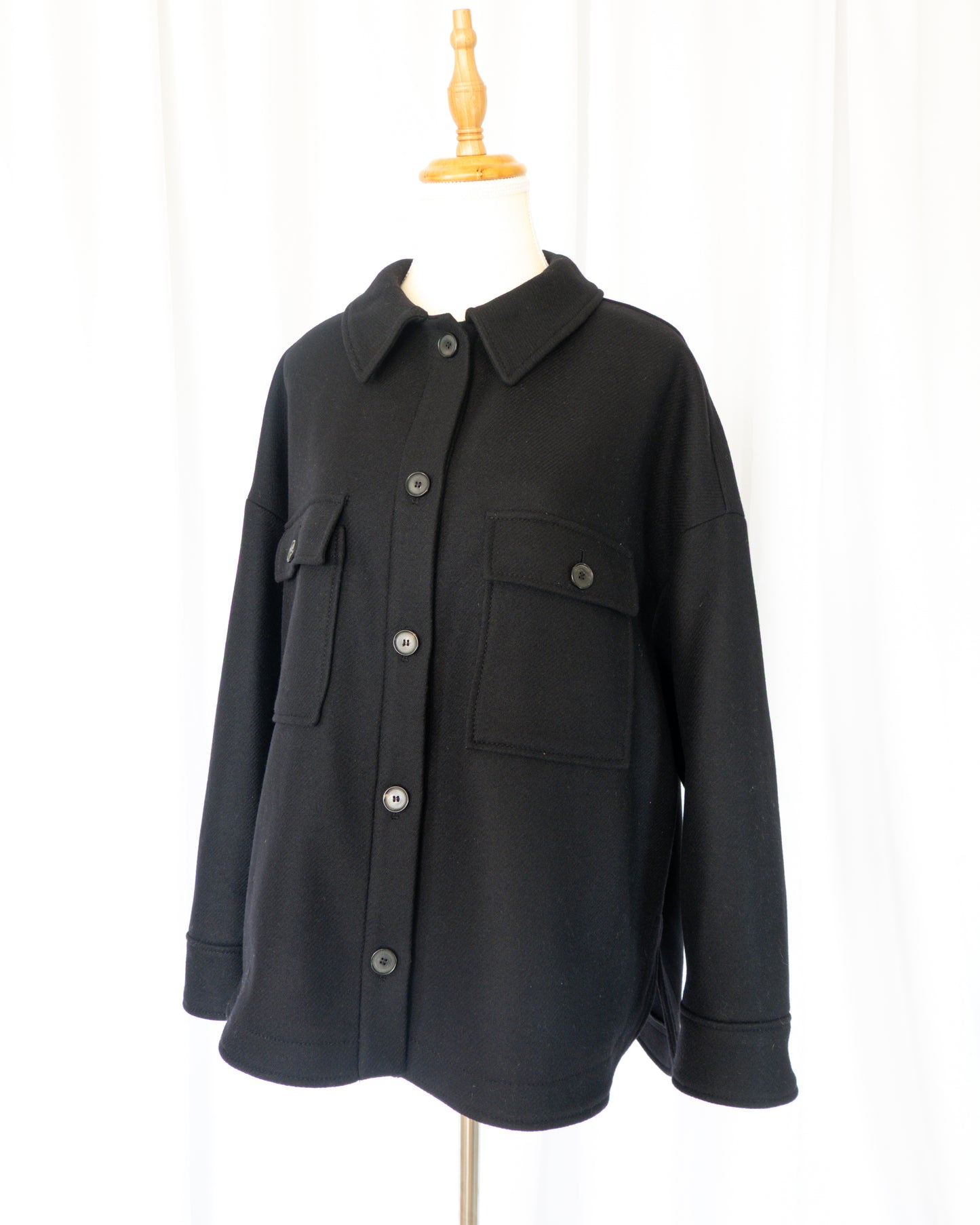 Abrigo Manteco Overshirt - Zara - La Reversa