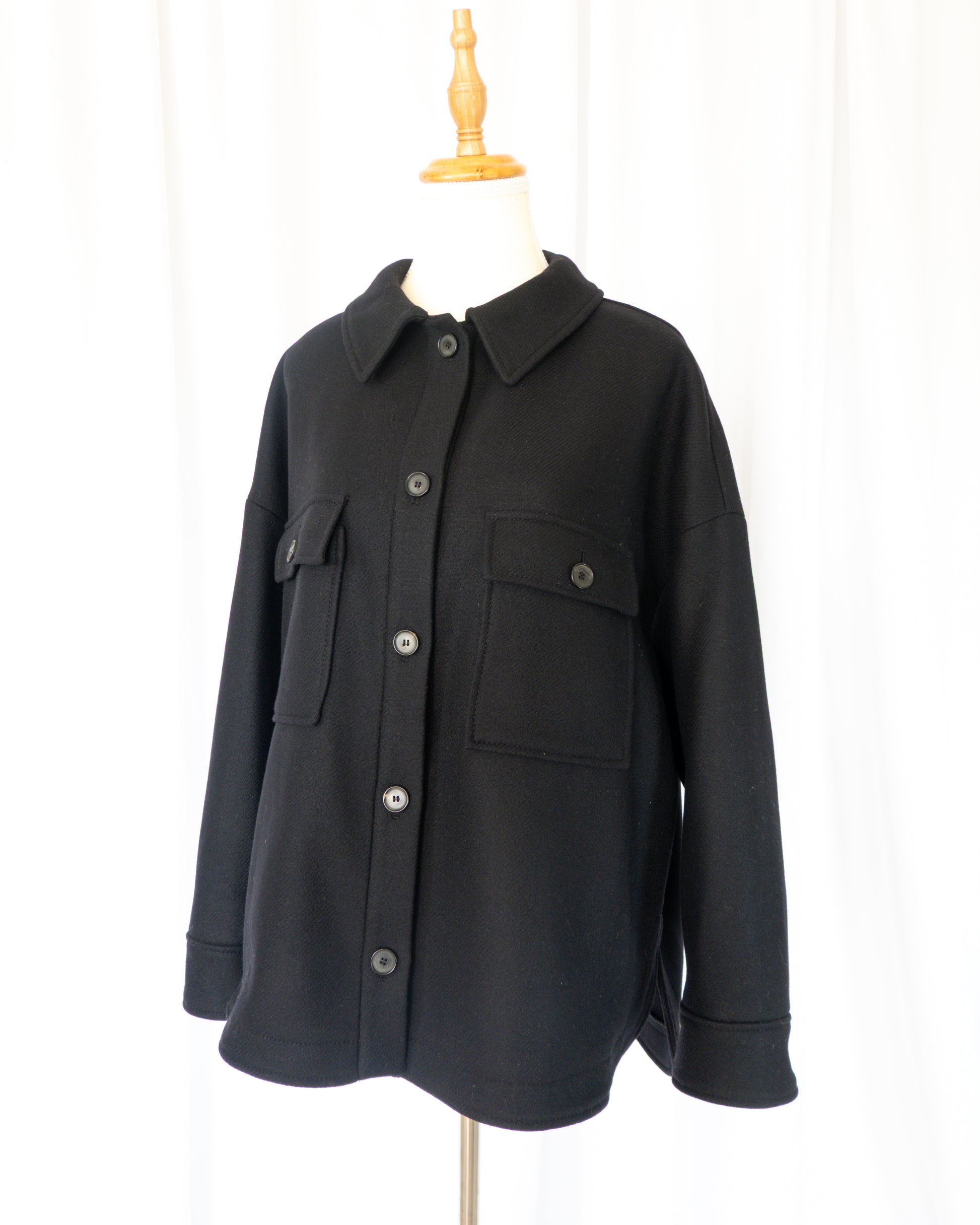 Abrigo Manteco Overshirt - Zara - La Reversa