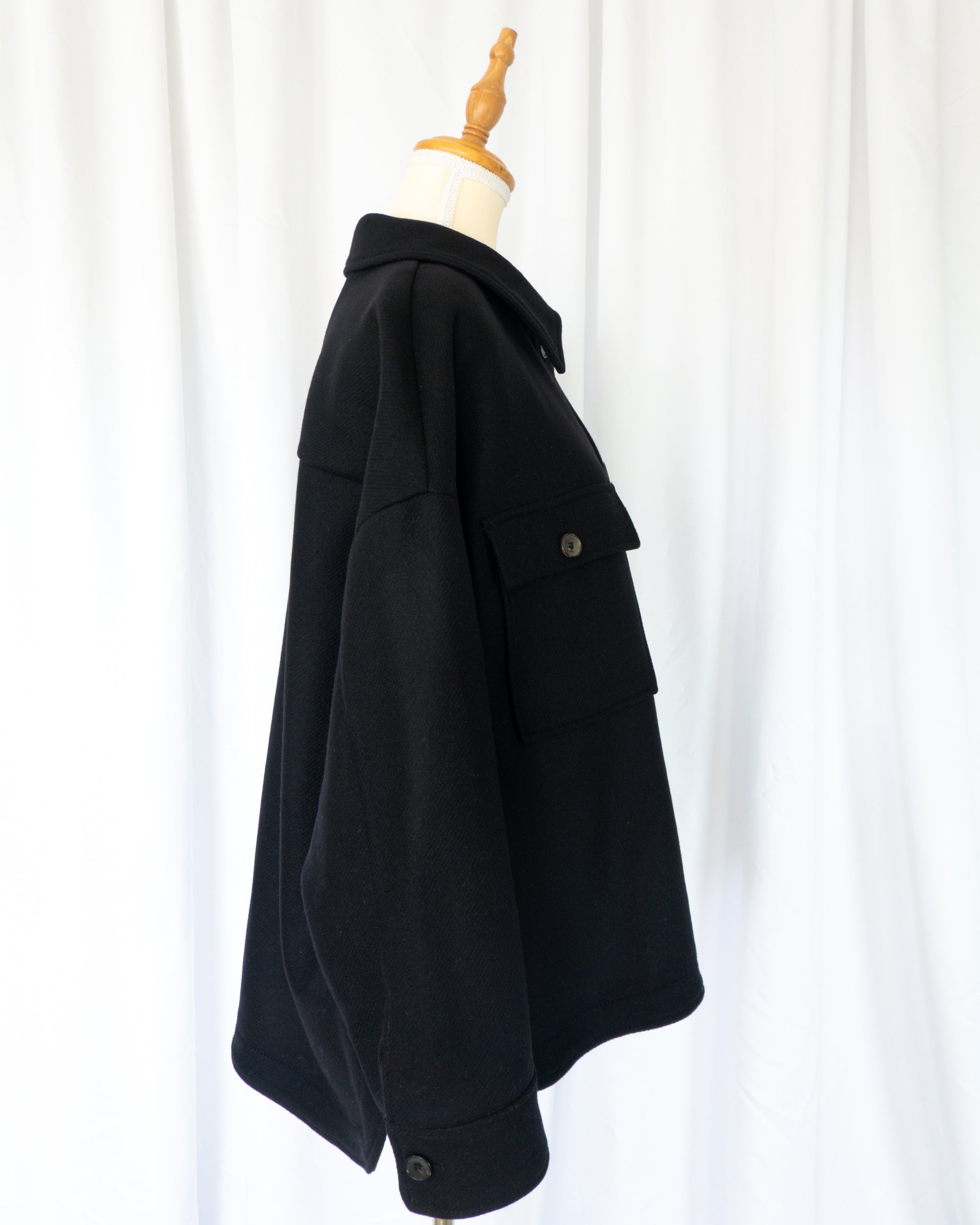 Abrigo Manteco Overshirt - Zara - La Reversa