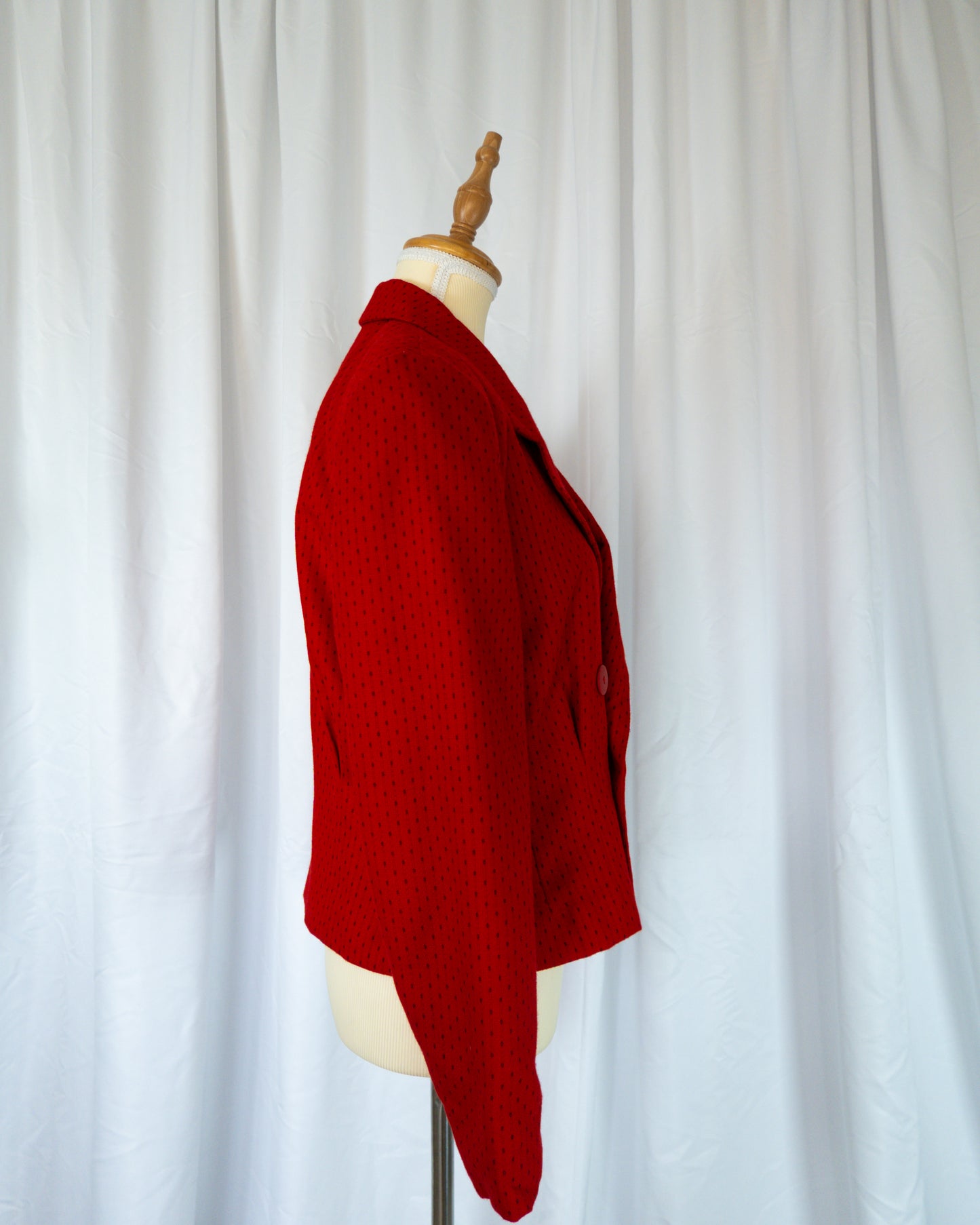 Blazer Corto Rojo Intenso - Christian Dior - La Reversa