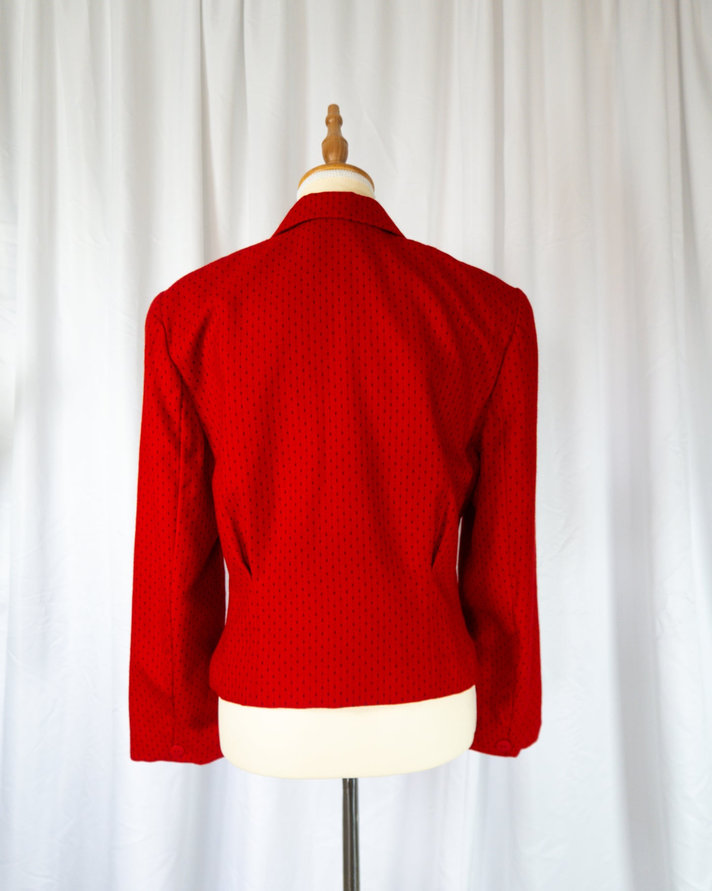 Blazer Corto Rojo Intenso - Christian Dior - La Reversa