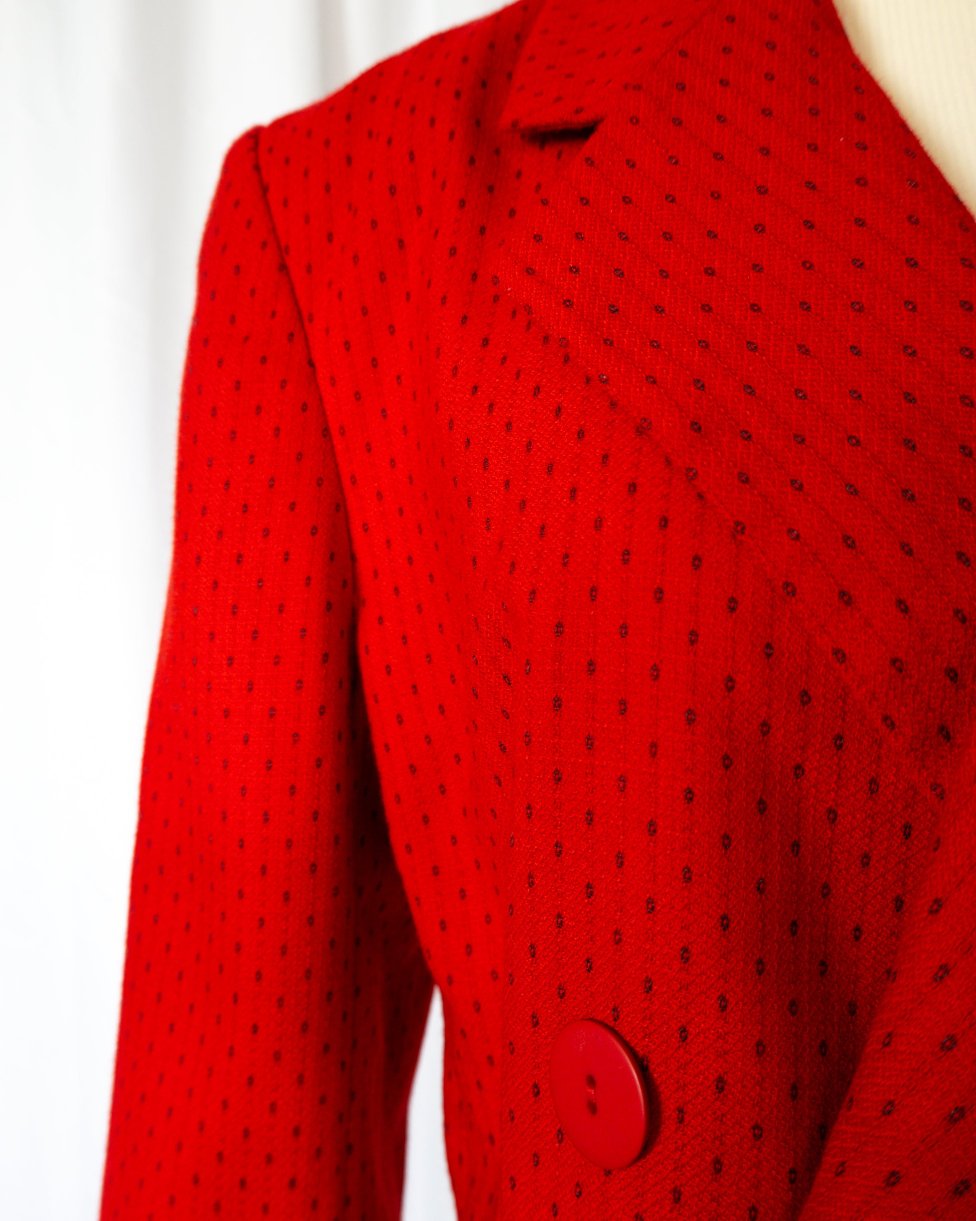 Blazer Corto Rojo Intenso - Christian Dior - La Reversa