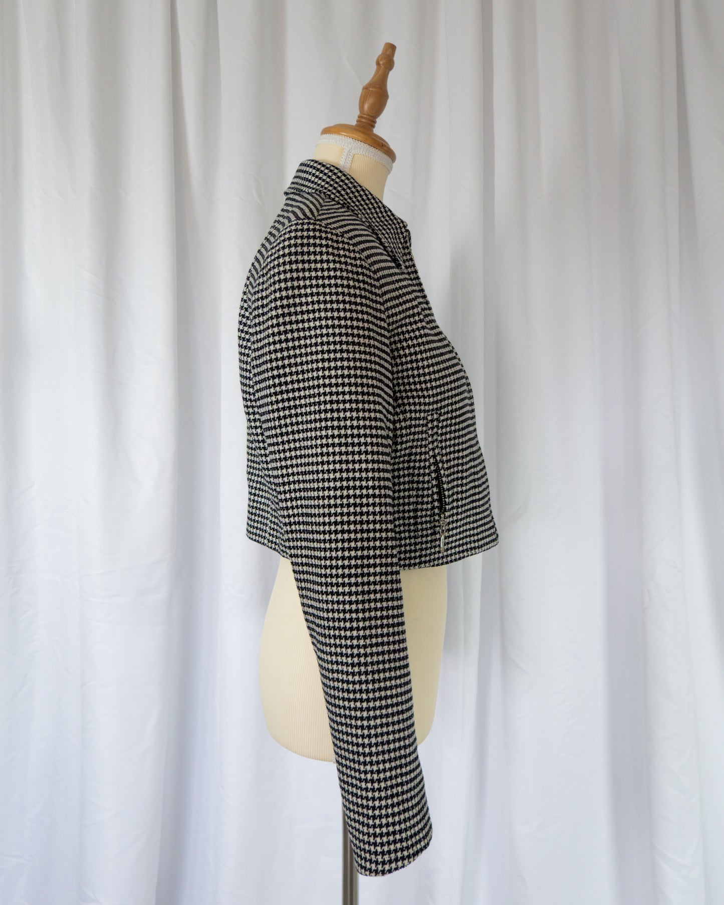 Blazer Cropped Pied de Poule - Emanuel Ungaro - La Reversa