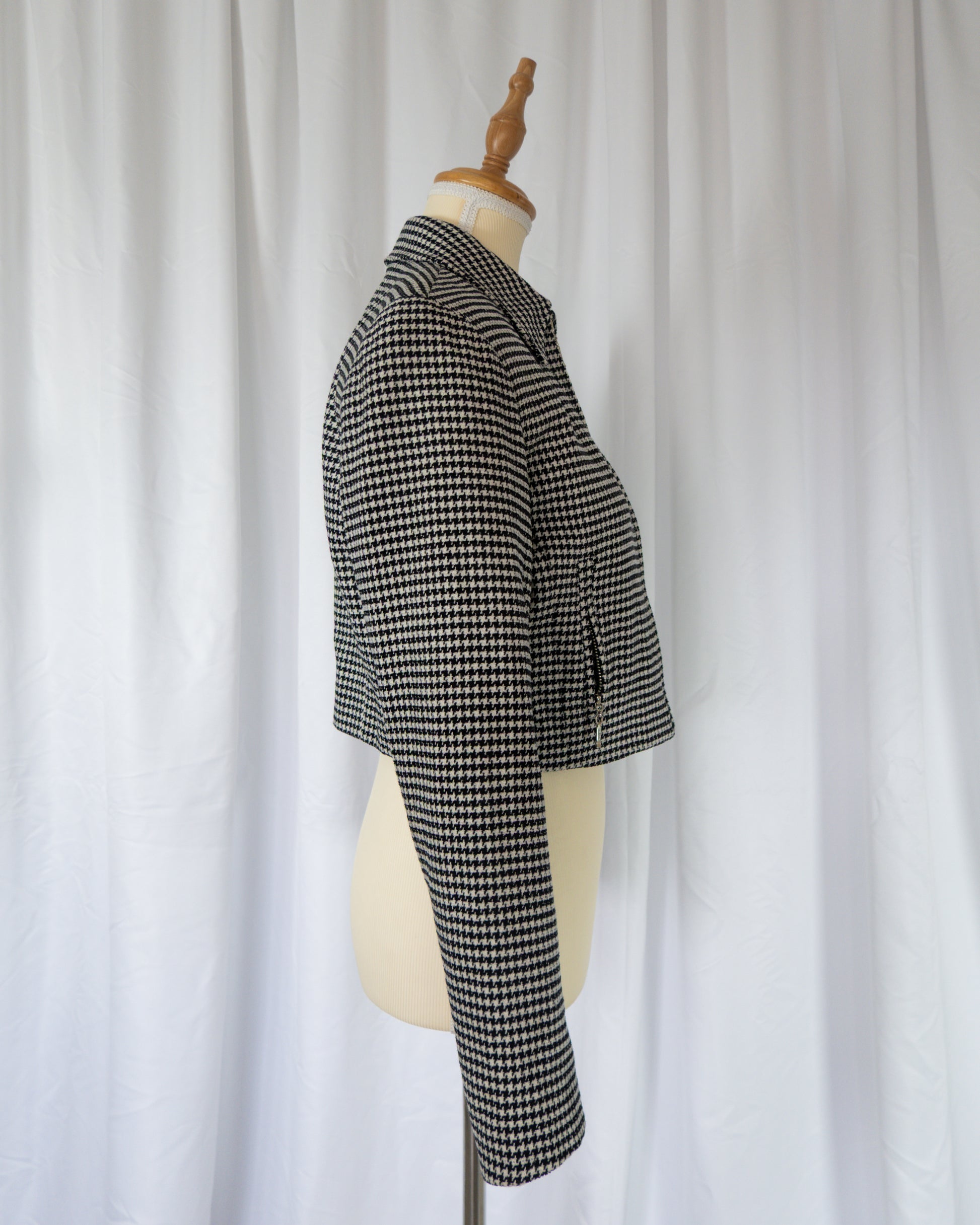 Blazer Cropped Pied de Poule - Emanuel Ungaro - La Reversa
