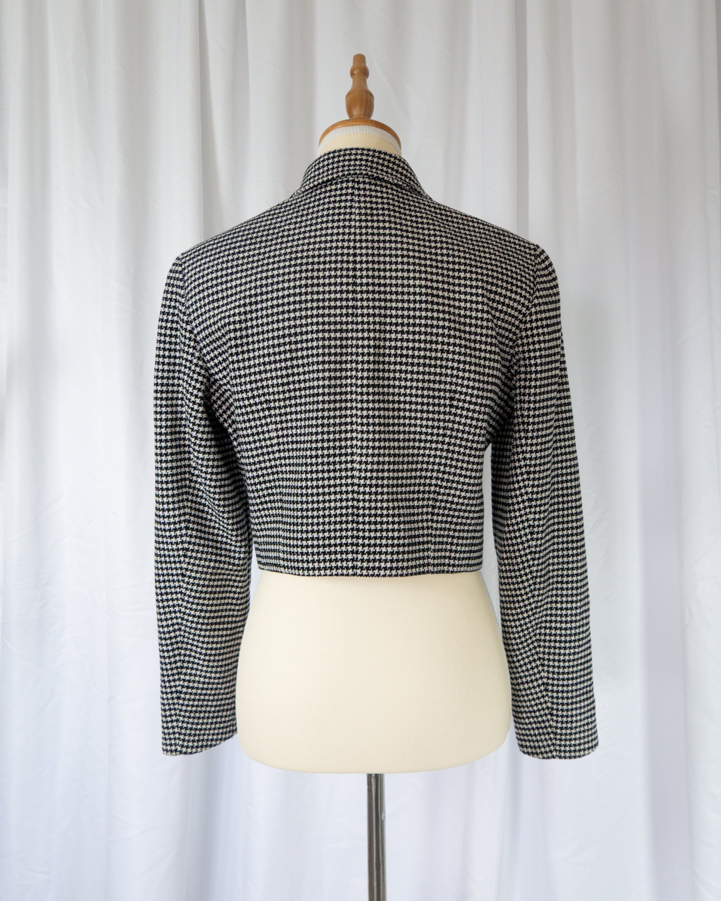 Blazer Cropped Pied de Poule - Emanuel Ungaro - La Reversa