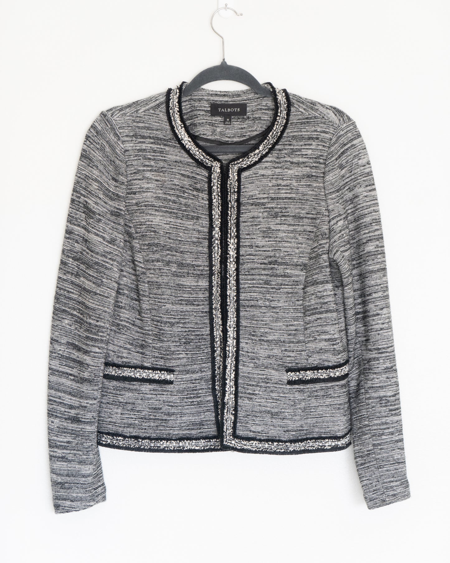 Blazer Gris Tipo Tweed - Talbots - La Reversa