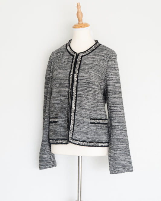 Blazer Gris Tipo Tweed - Talbots - La Reversa