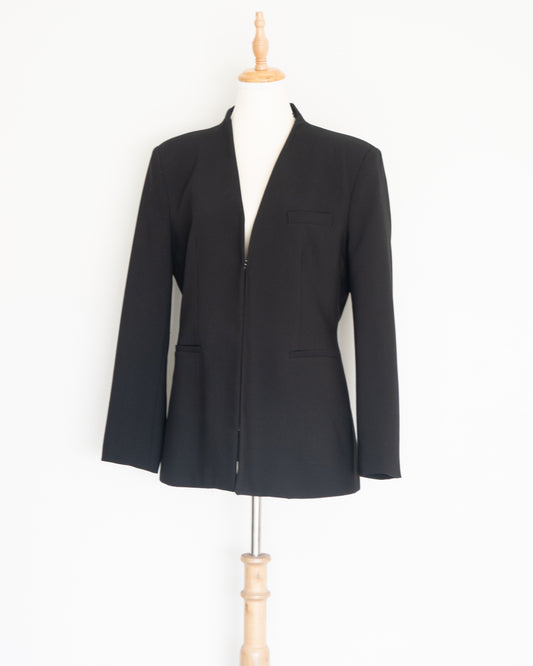 Blazer Negro Minimal - Zara - La Reversa
