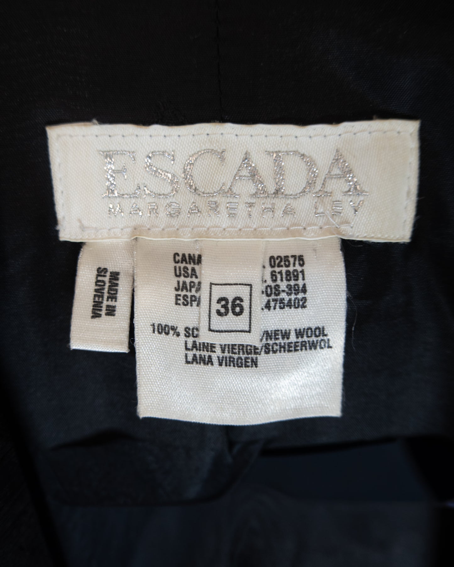 Blazer Sastrero Negro - Escada - La Reversa