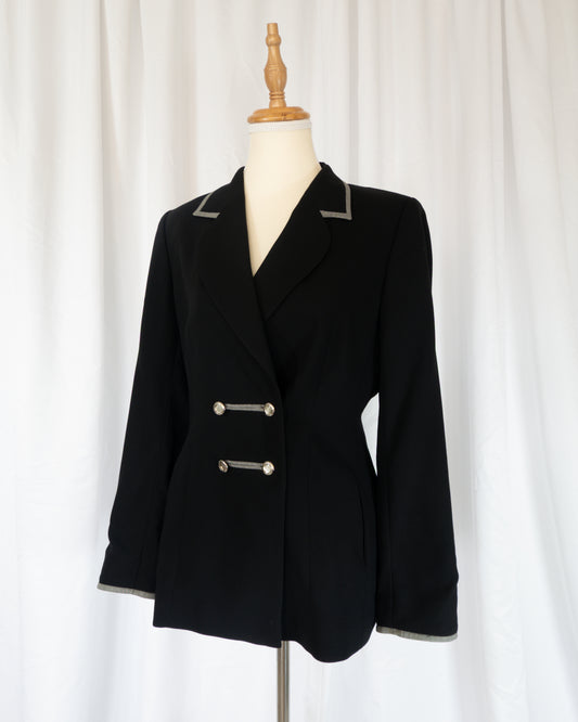 Blazer Sastrero Negro - Escada - La Reversa