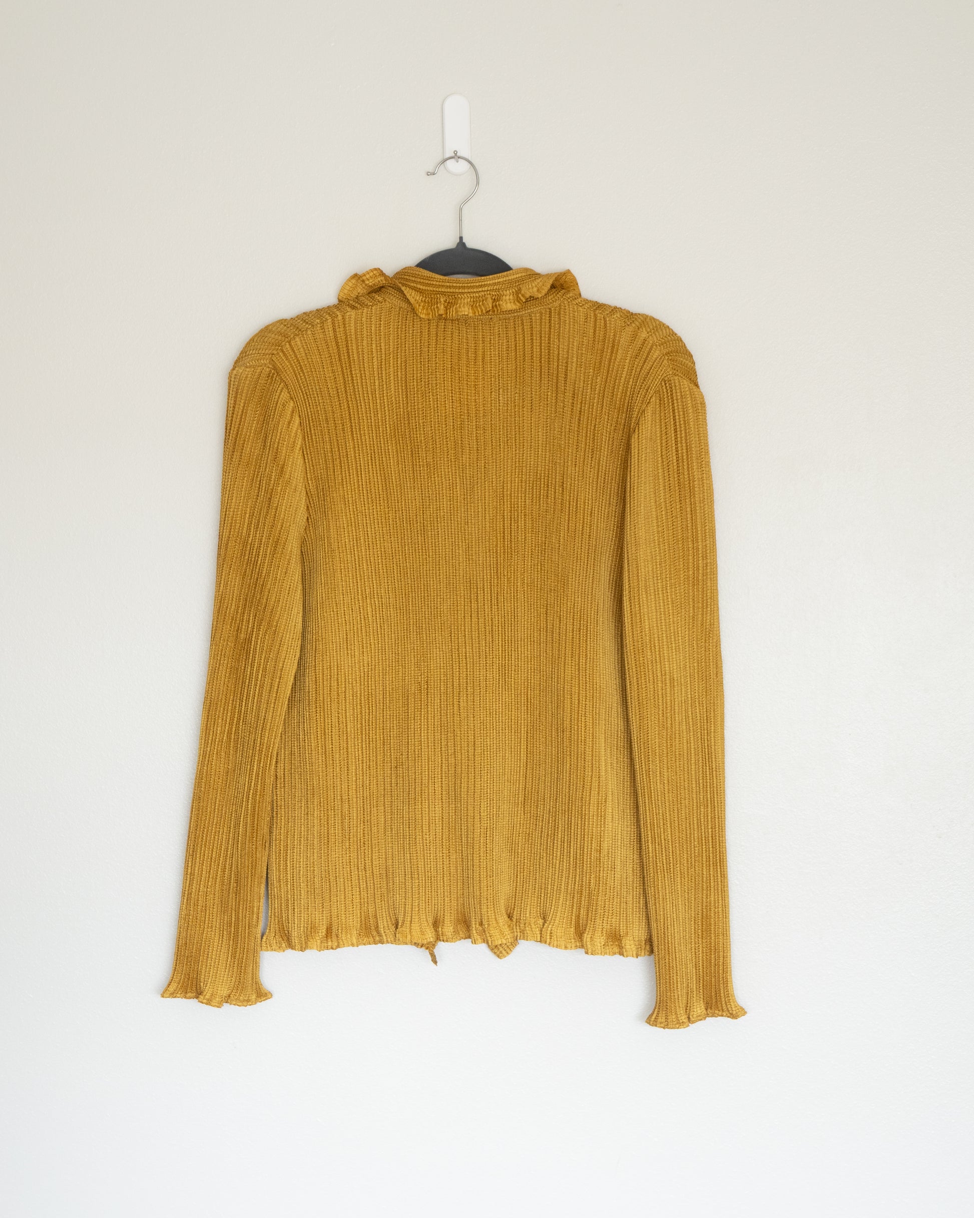 Blusa Acanalada Mustard - Adolfo Dominguez - La Reversa