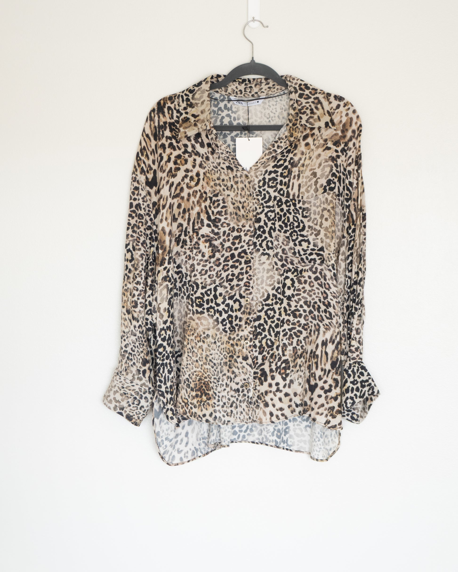Blusa Animal Print Fluida - Zara - La Reversa