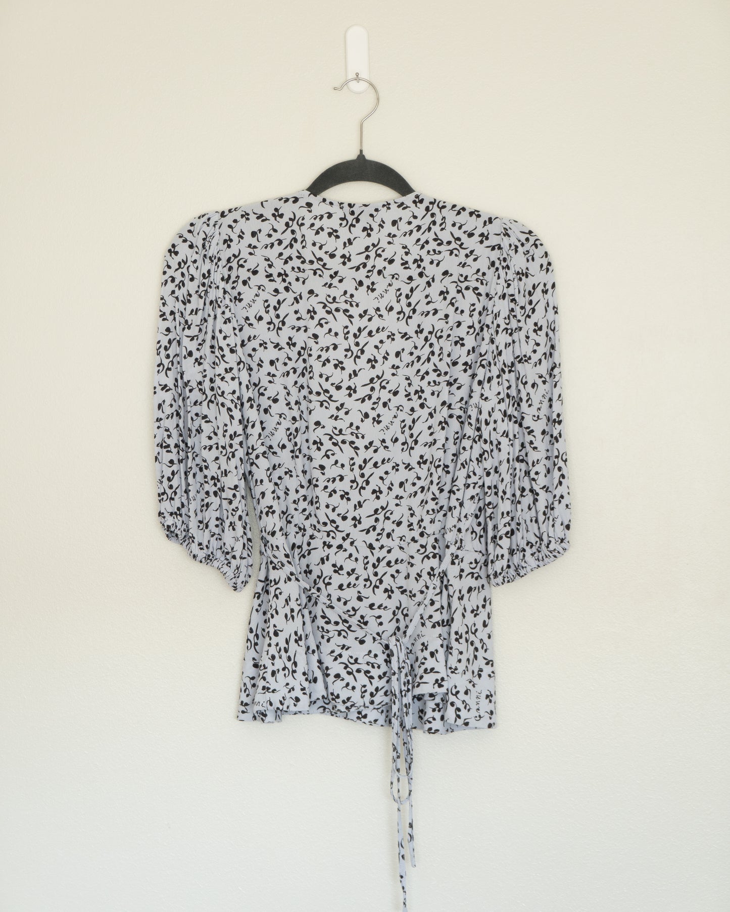Blusa Envolvente Estampada - Ganni - La Reversa
