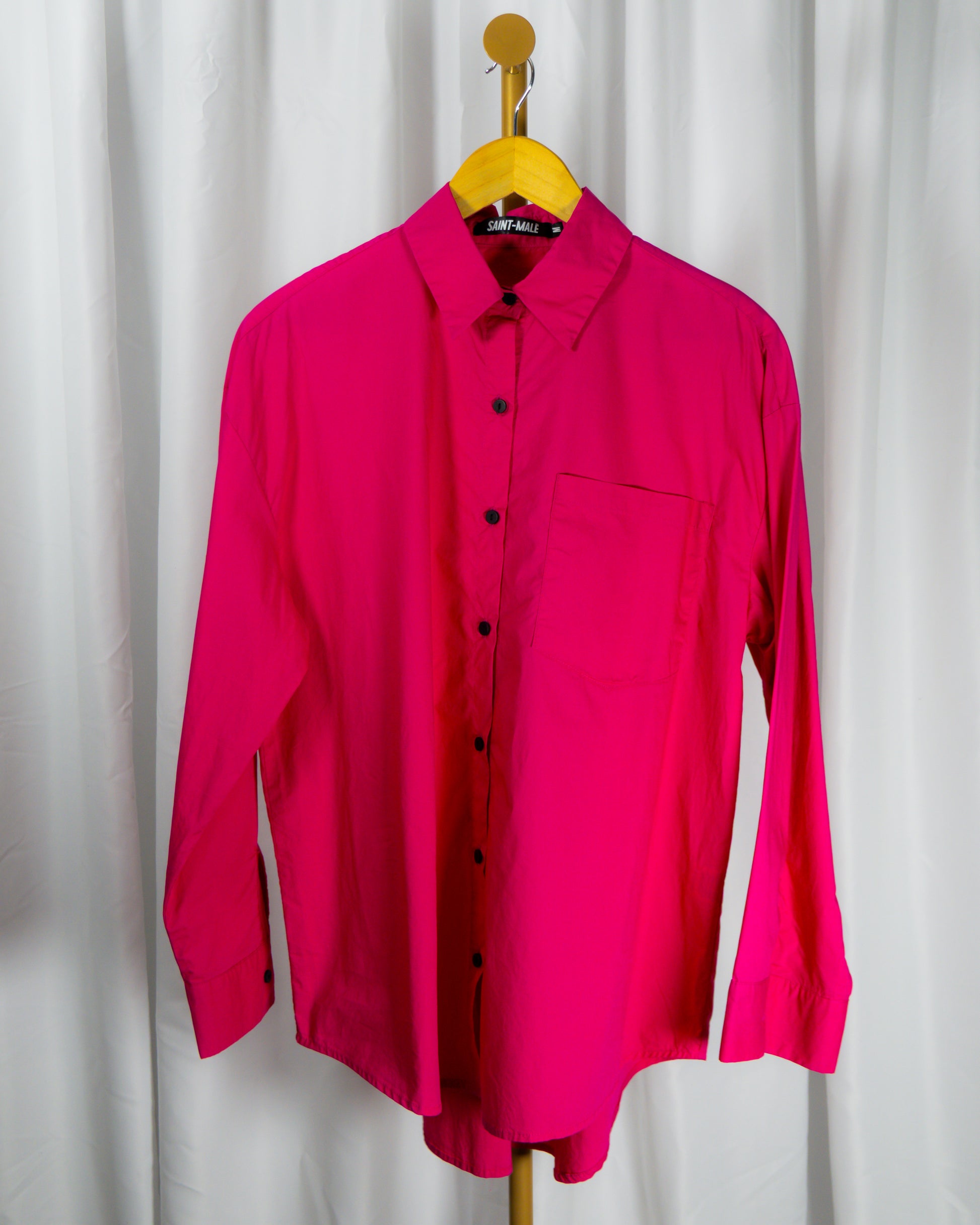 Blusa Fucsia Satin Touch - Saintmalē - La Reversa