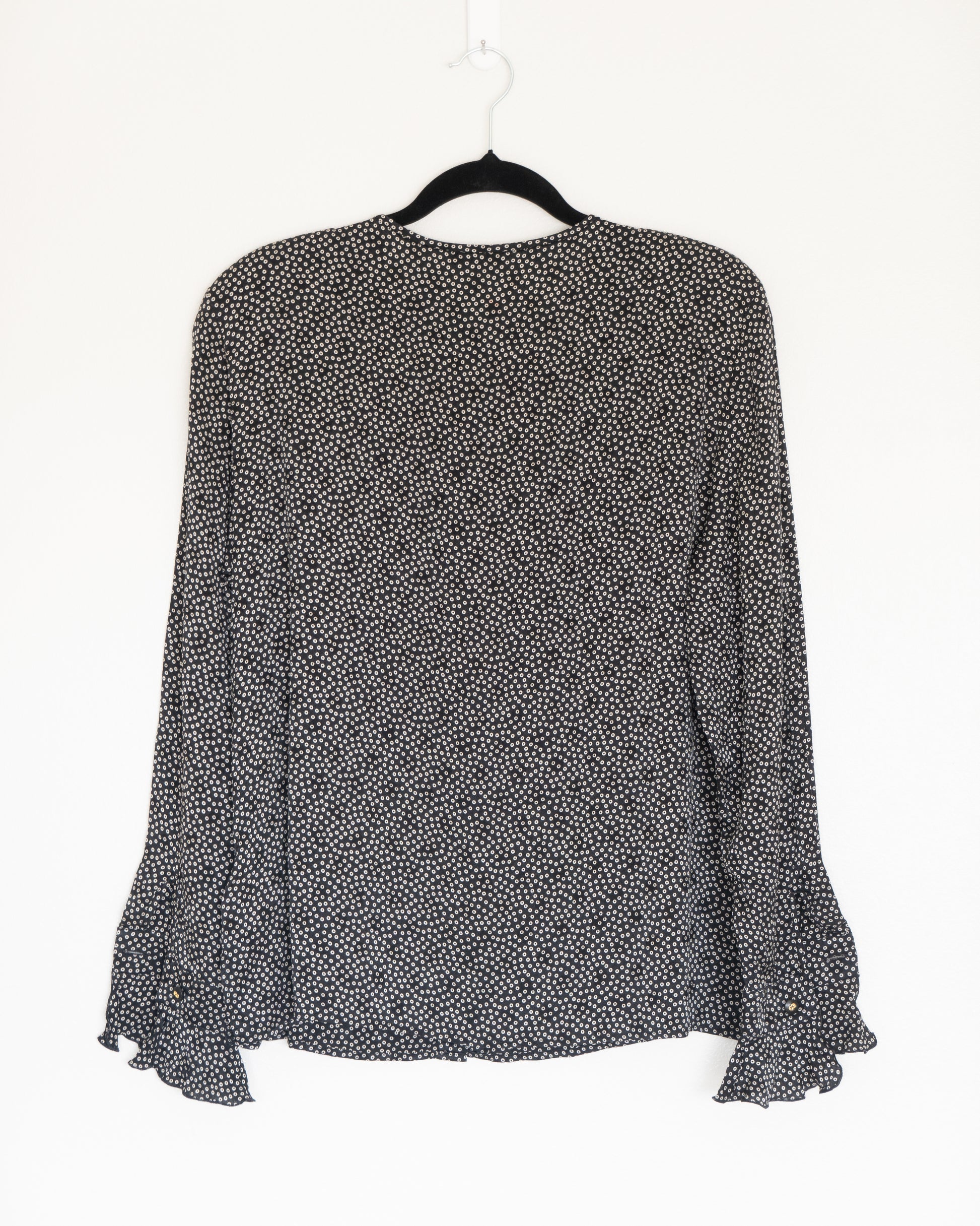 Blusa Negra Micro Print - Escada - La Reversa
