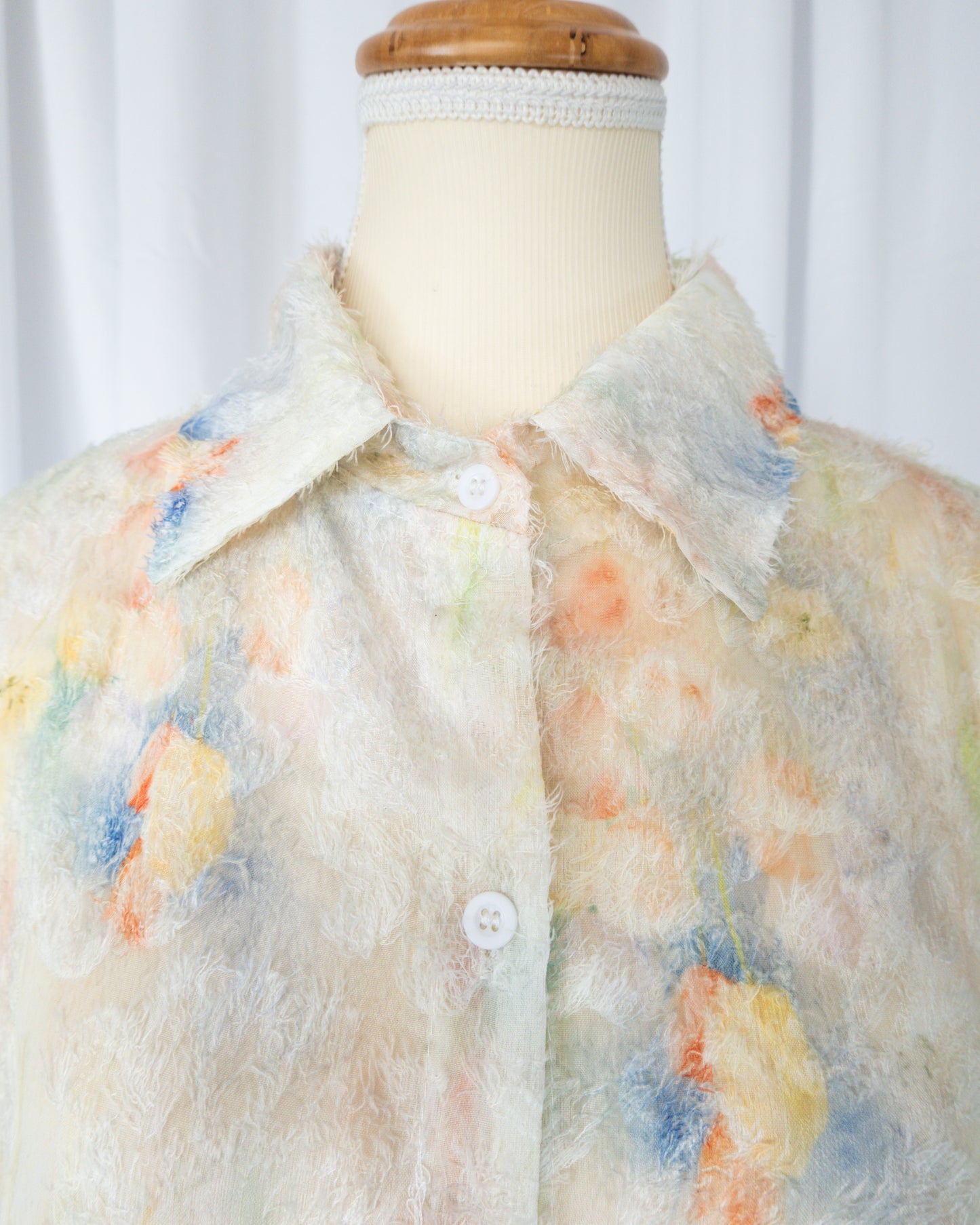 Blusa Pastel Floral Textured - La Reversa