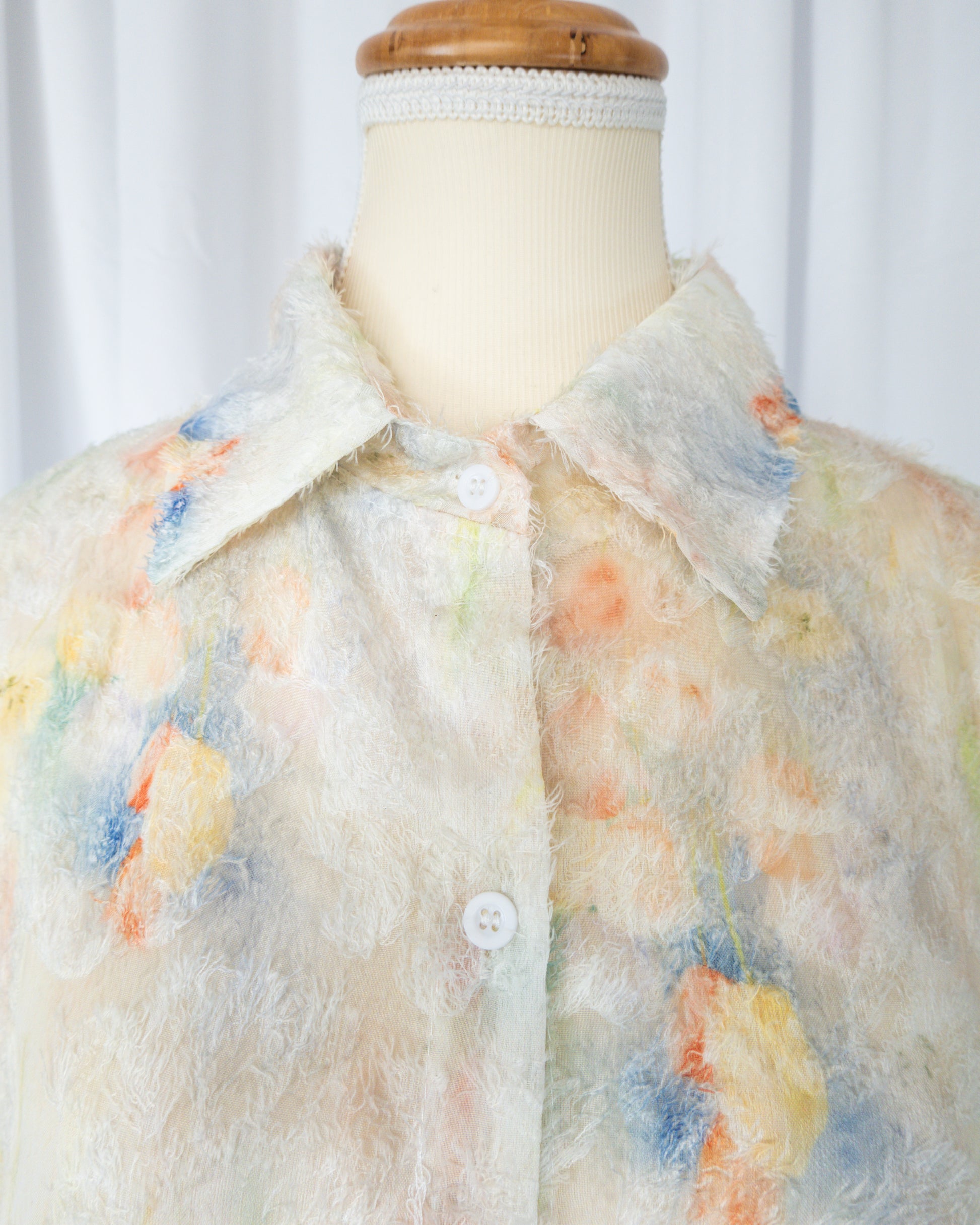Blusa Pastel Floral Textured - La Reversa