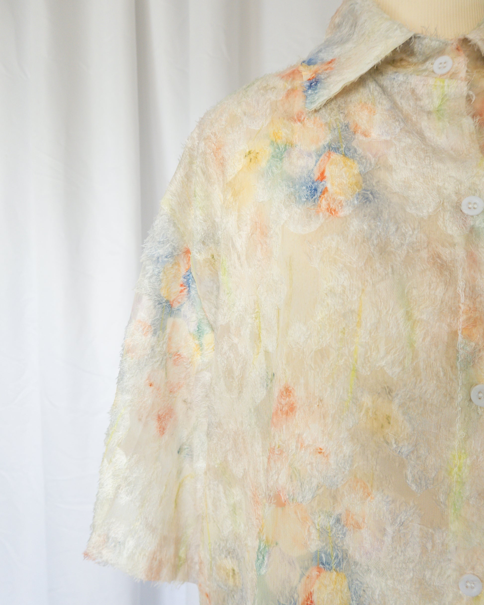 Blusa Pastel Floral Textured - La Reversa