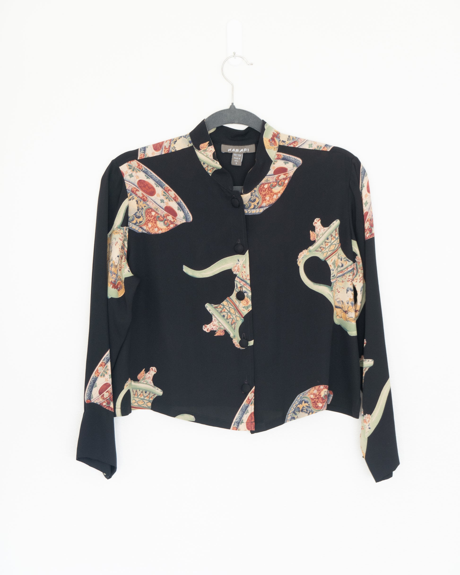 Blusa Seda Manga Larga - Harari - La Reversa