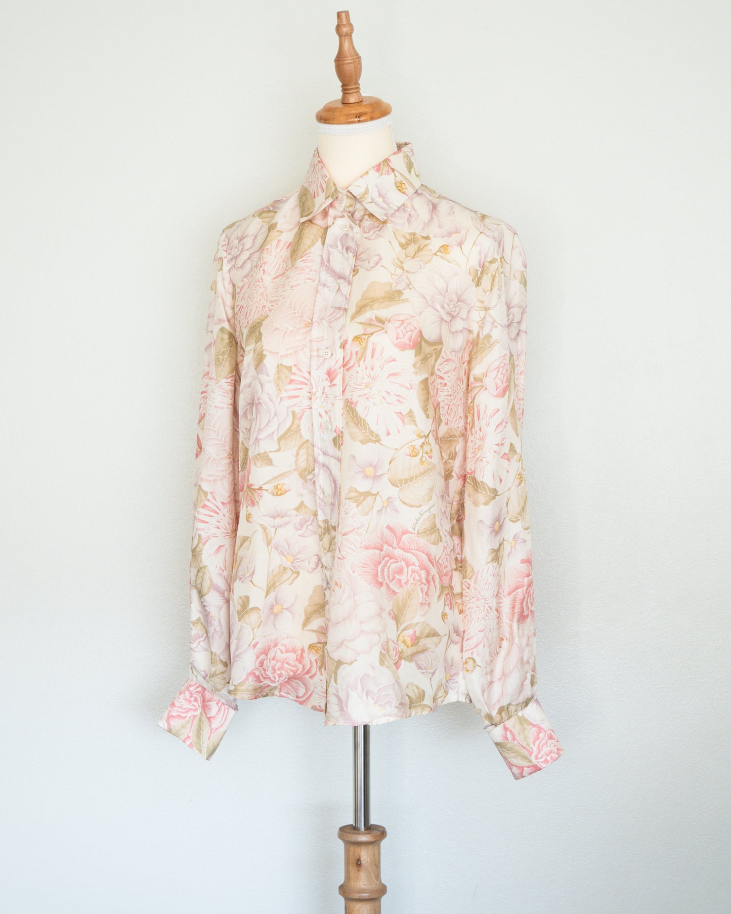 Blusa Seda Print Floral - Salvatore Ferragamo - La Reversa