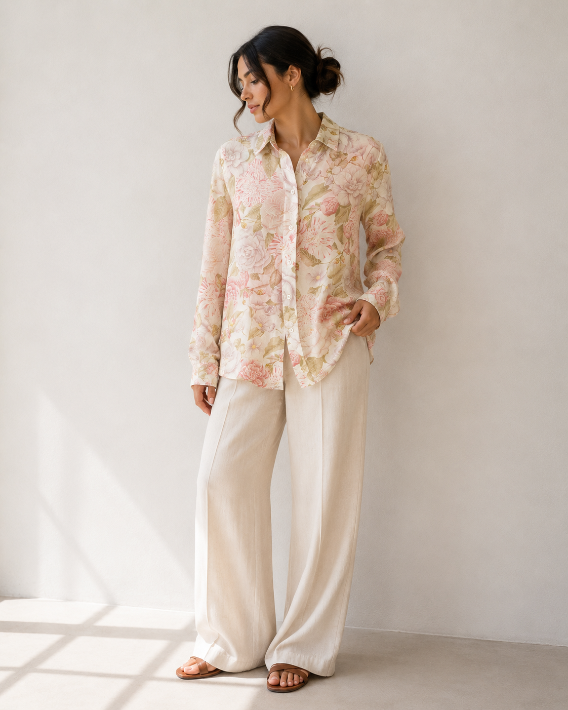 Blusa Seda Print Floral - Salvatore Ferragamo - La Reversa