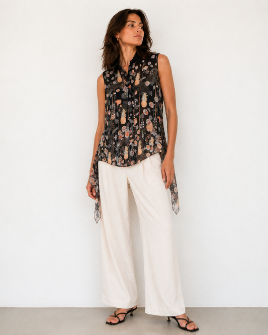 Blusa Seda Print - Versus Versace - La Reversa