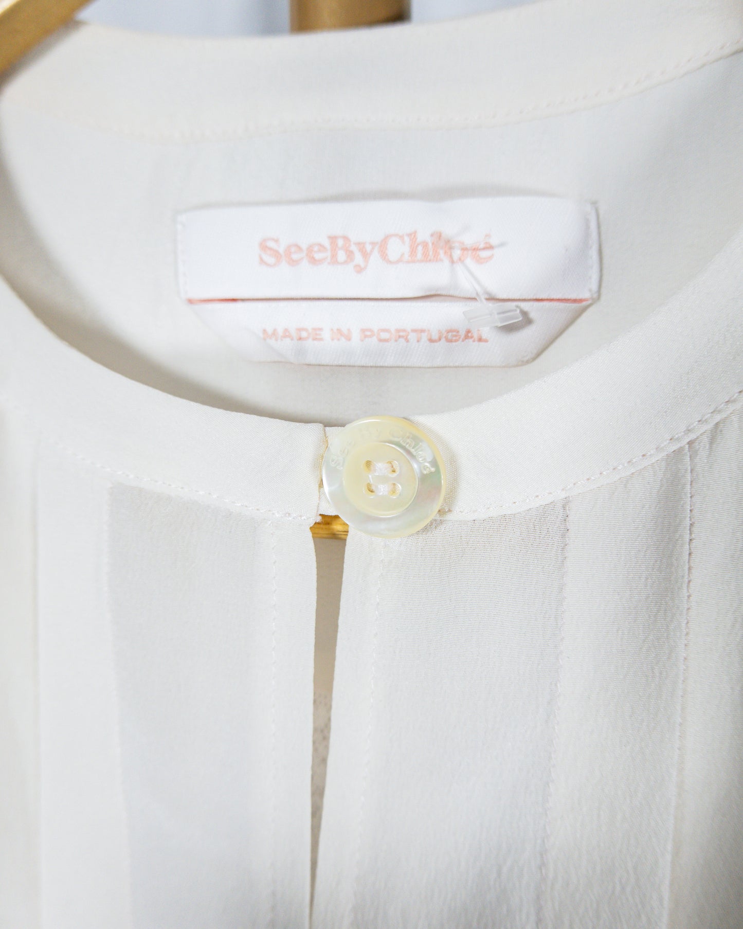 Blusa Tableada - See by Chloé - La Reversa