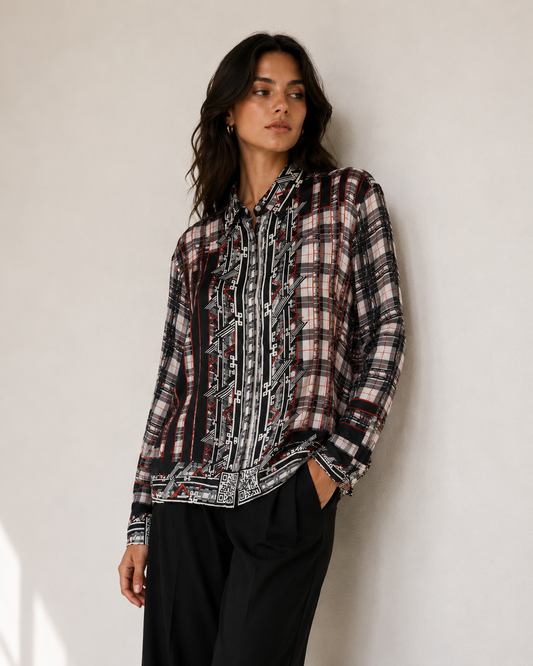 Blusa con Estampado Gráfico - Versus - La Reversa