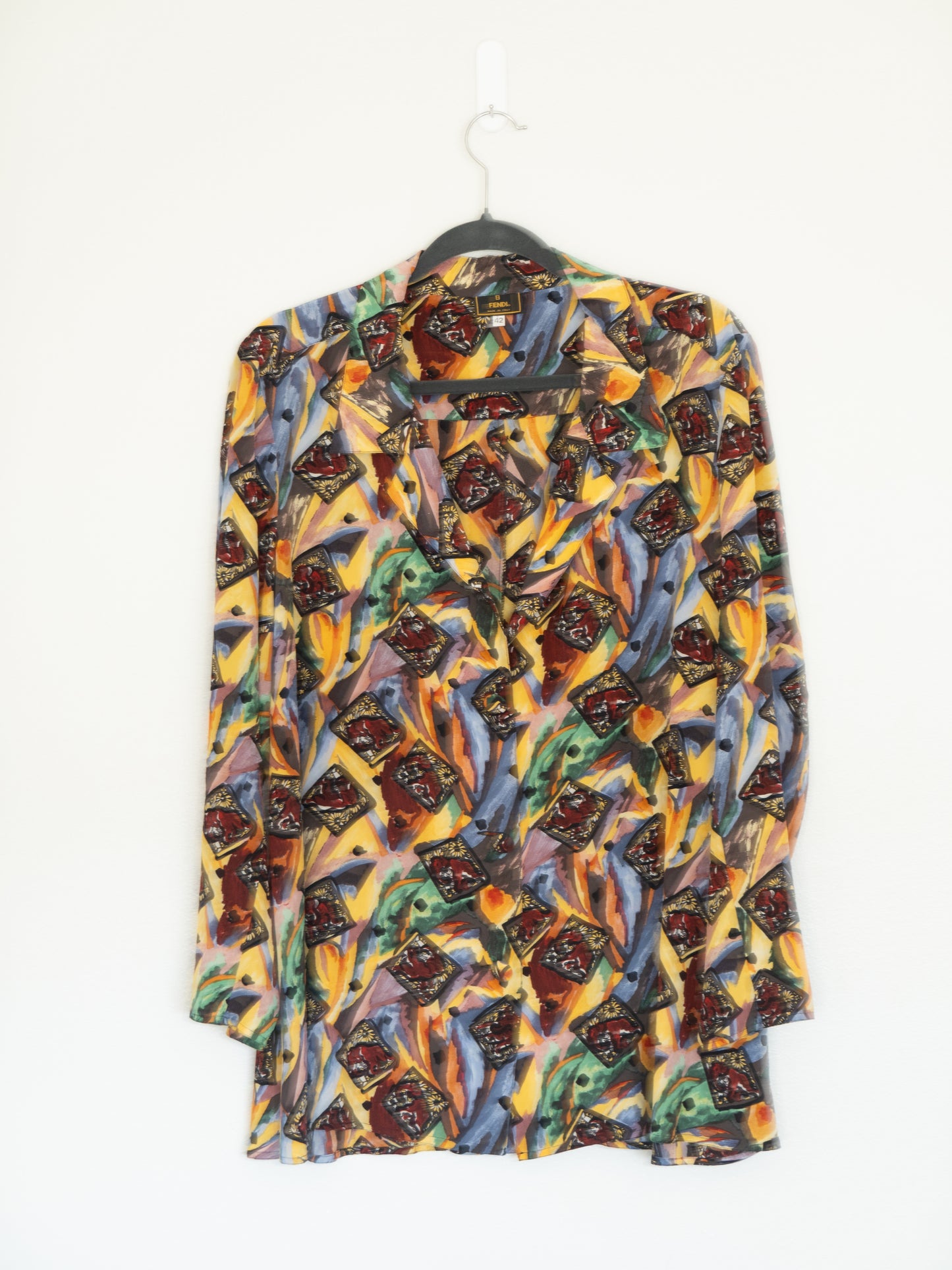 Blusa de Seda Estampada - Fendi - La Reversa
